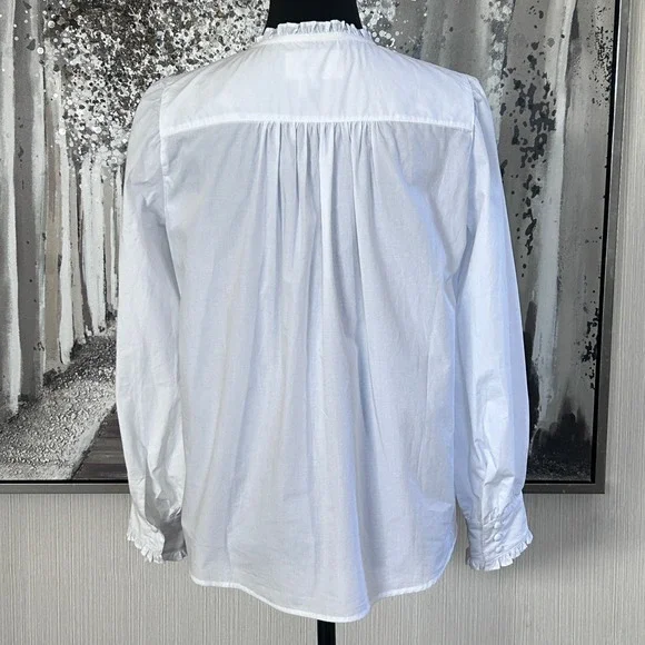 ba&sh Women's 100% Cotton White Joon Top - Size‎ Small - Picture 8 of 12